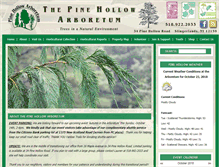 Tablet Screenshot of pinehollowarboretum.org